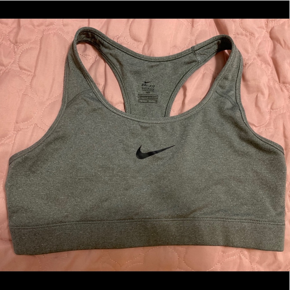 Grey Nike Sports Bra